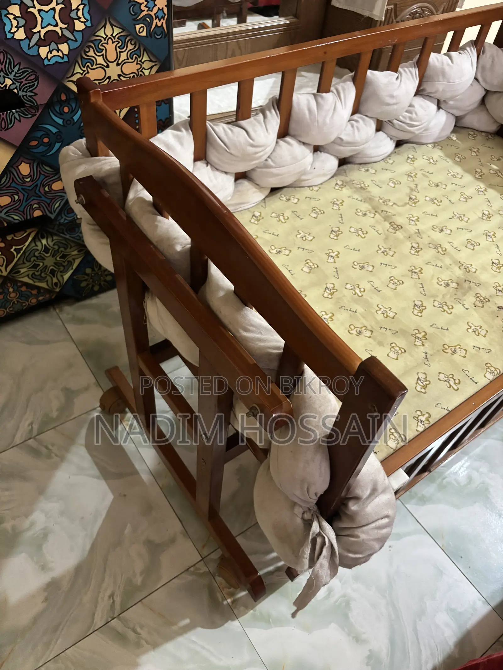 Baby Wooden Crib — Used for Sale