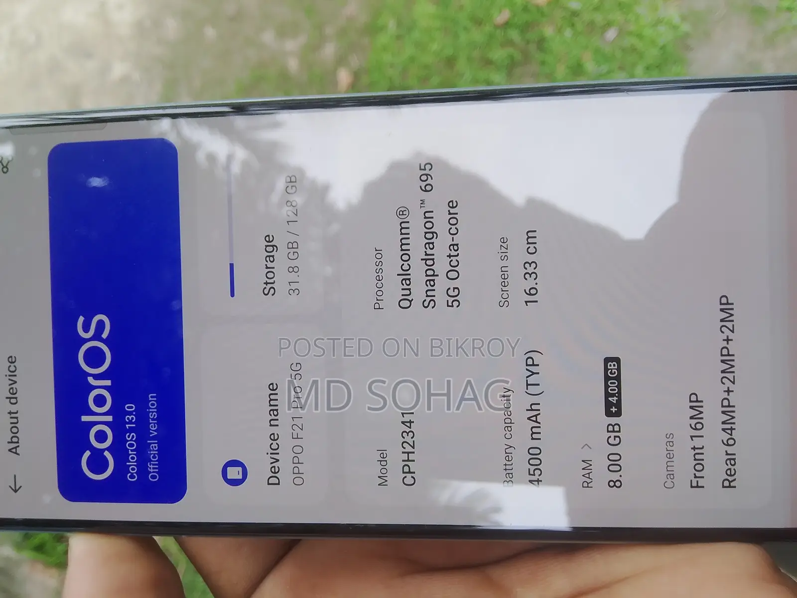 Oppo F21 Pro 128 GB Blue