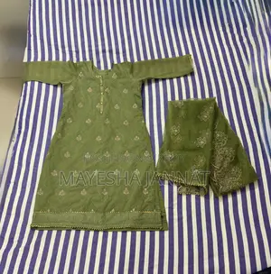 Olive Green Colour Two Piece