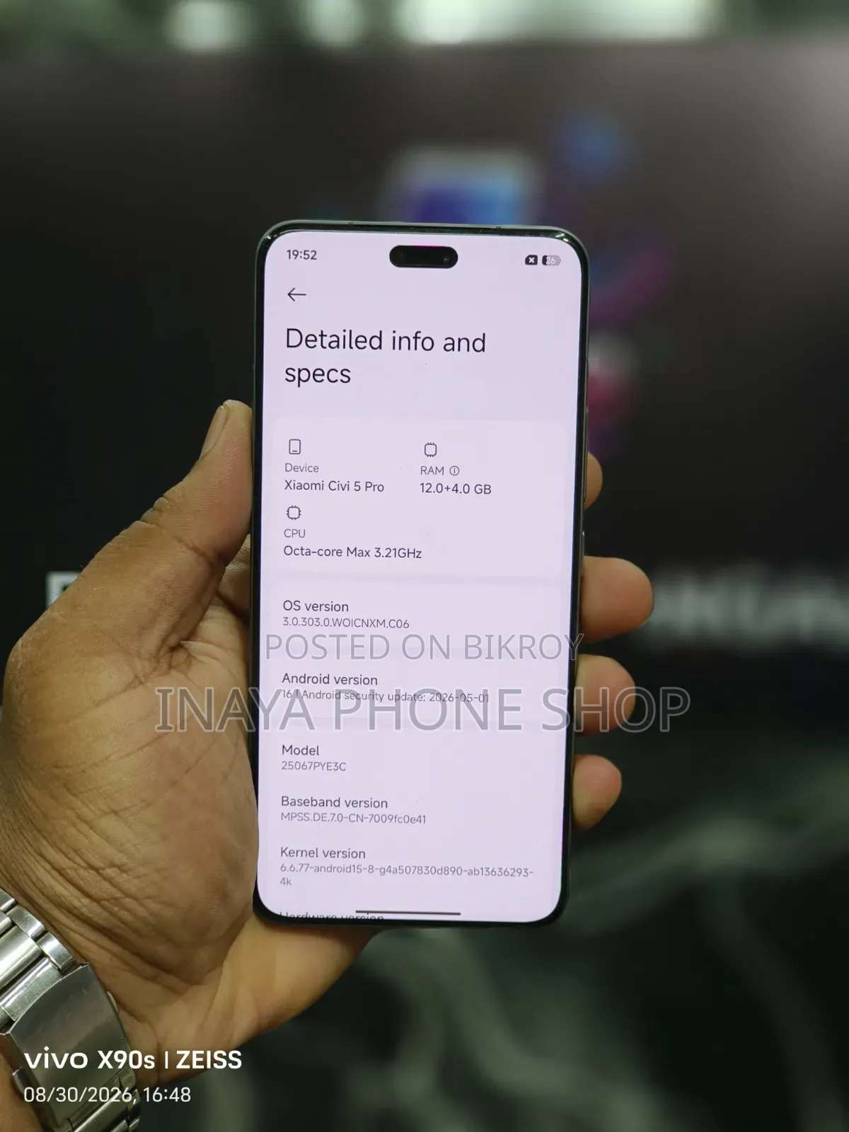 New Xiaomi Civi 5 Pro 256 GB Black