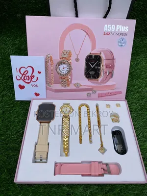A59 Plus Smart Watch Combo Set