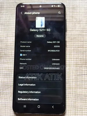 Samsung Galaxy S21 5G 256 GB Black