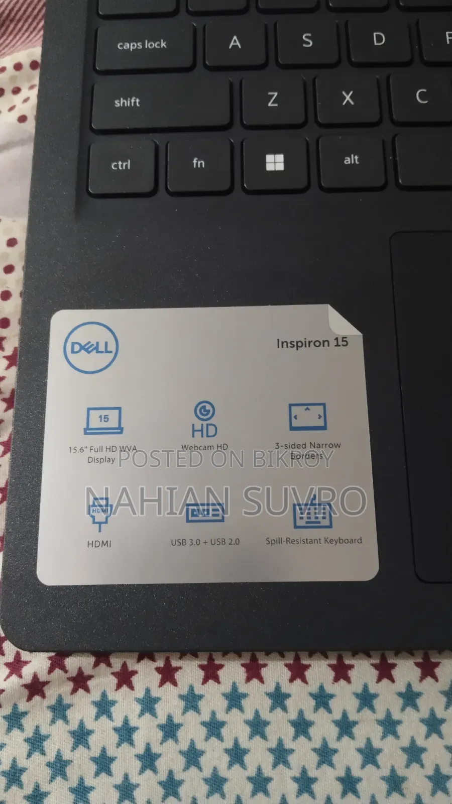 New Laptop Dell Inspiron 15 8GB Intel Core i3 SSD 512GB