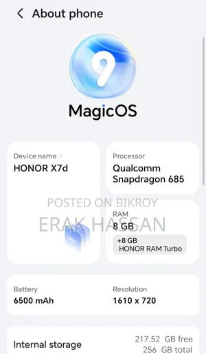 Honor X7d 256 GB Bronze