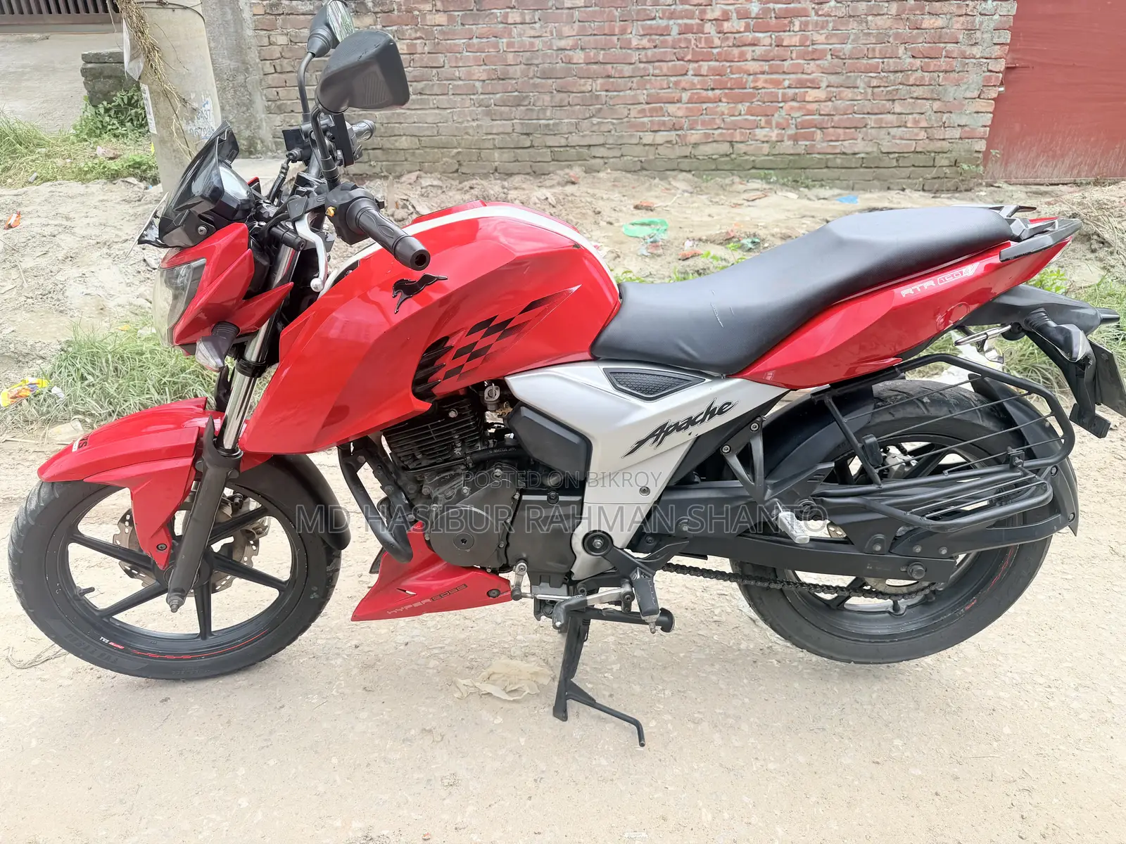 TVS Apache 160 4V 2019 Red