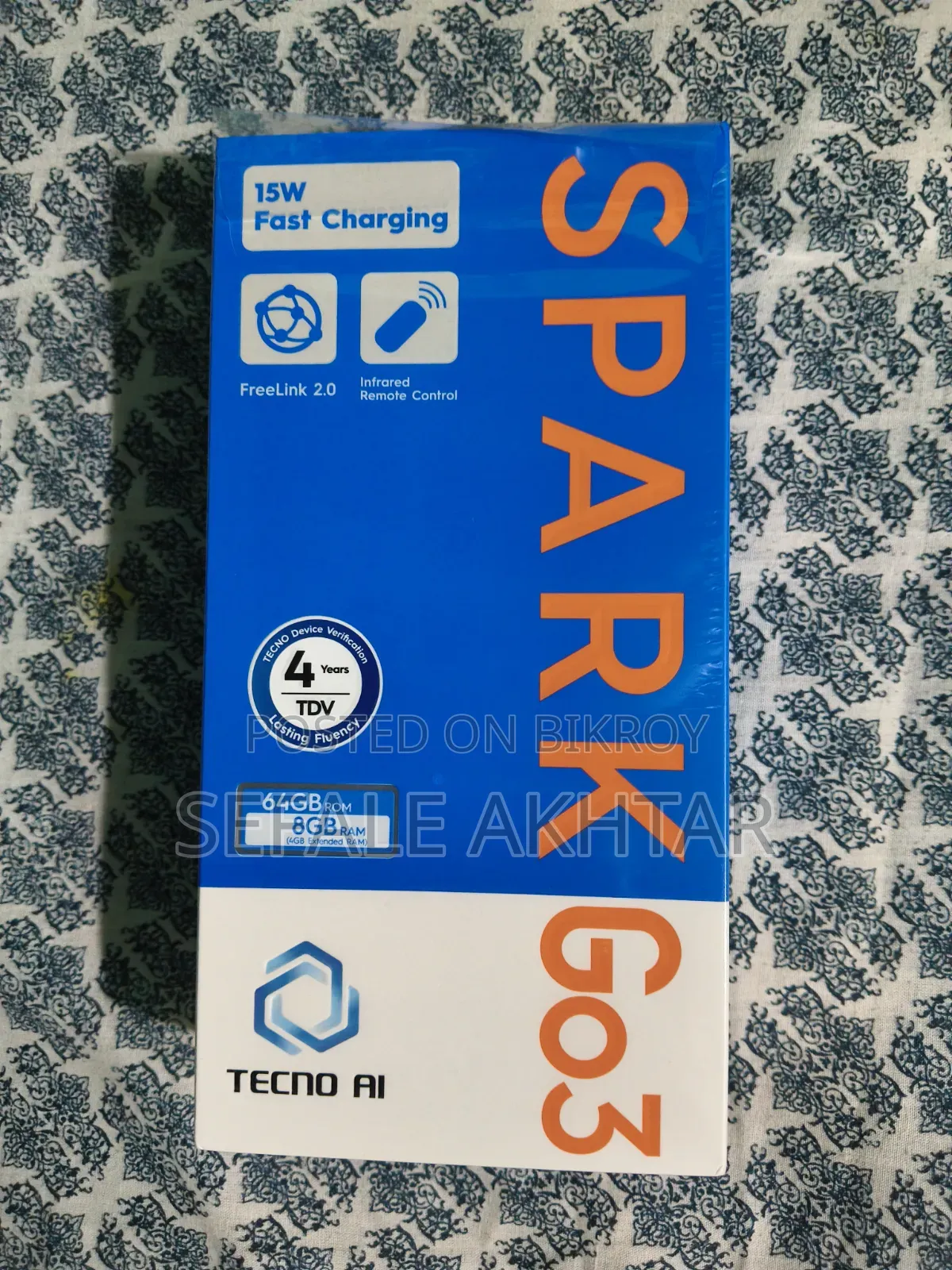New Tecno Spark Go 3 64 GB Gray