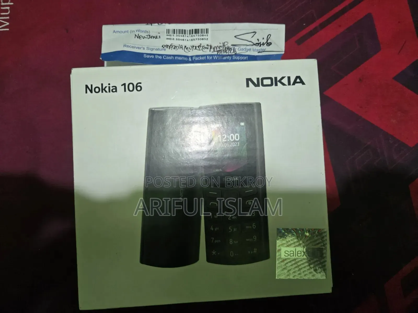 New Nokia 106 Black