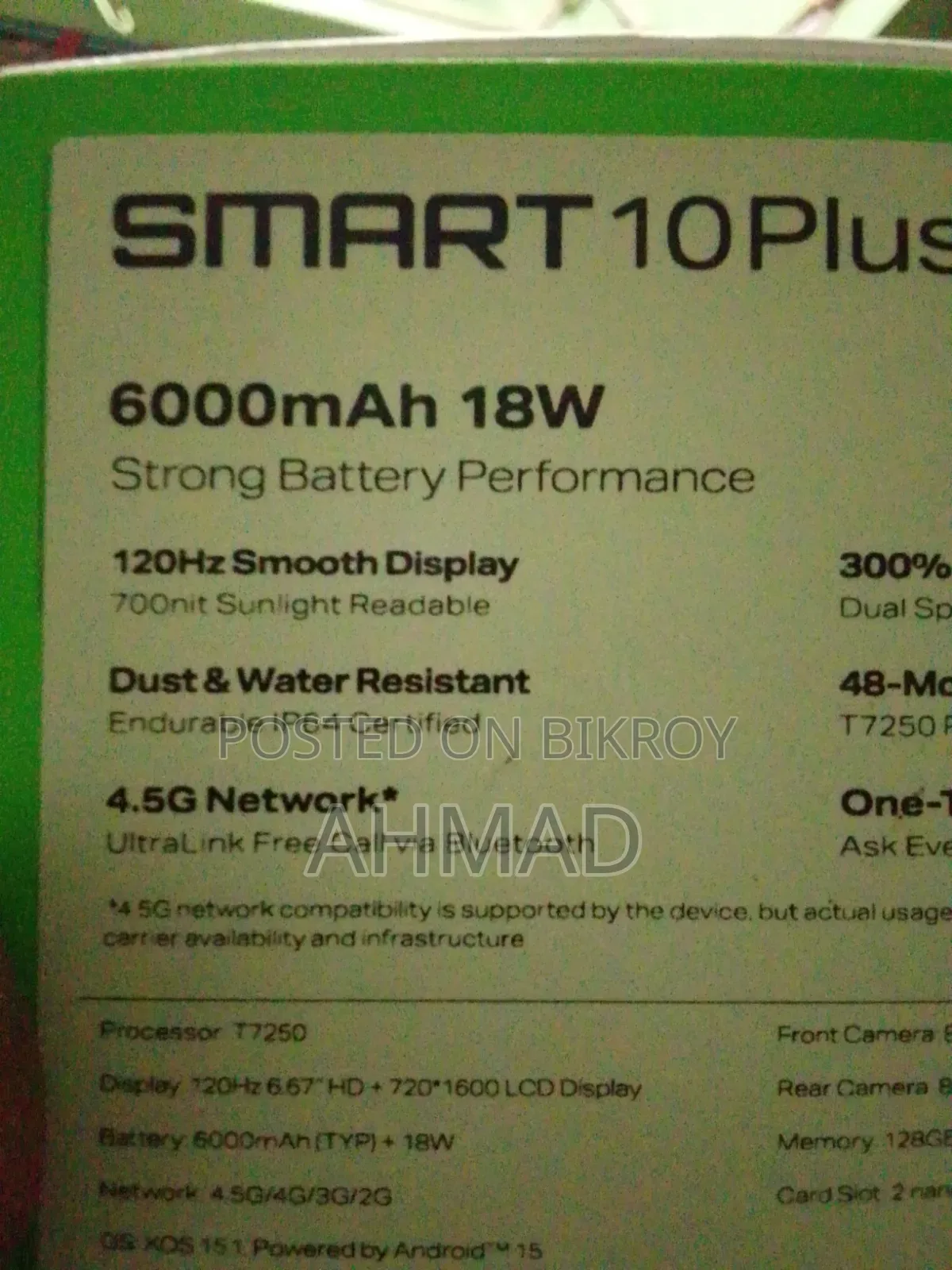 Infinix Smart 10 Plus 128 GB Rose Gold