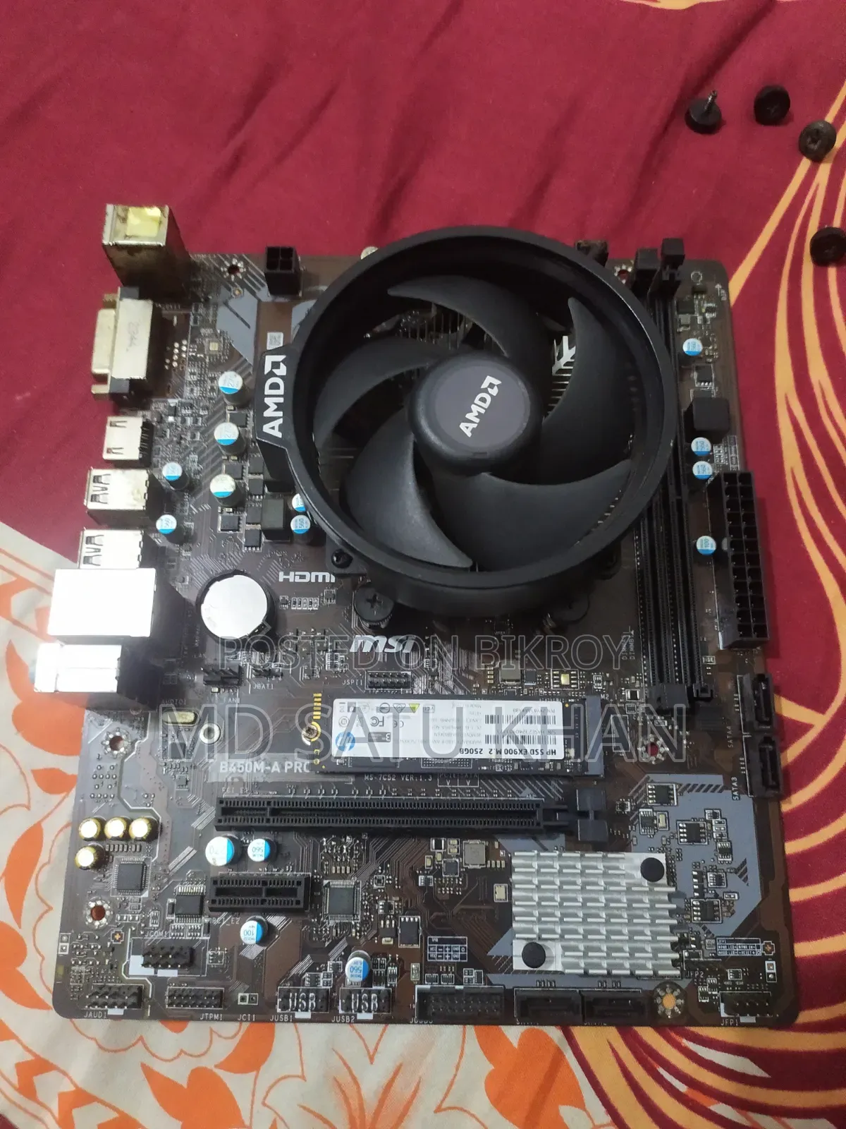 Msi B450m a Pro Max Motherboard