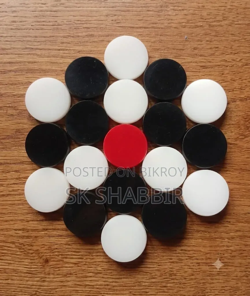 CARROM Guti 8 M M, Made in India,19 Pics ,Extra 5 Pics