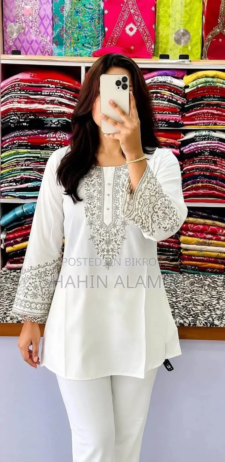 One Piece Ebmroidery Short Kurti