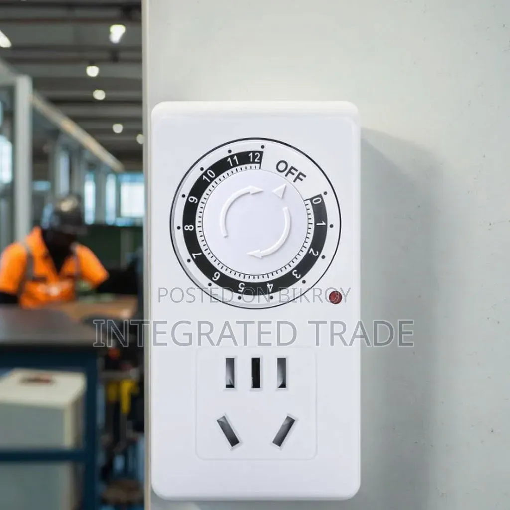 300 PCS Delixi 24-Hour Mechanical Timer Switch Sockets
