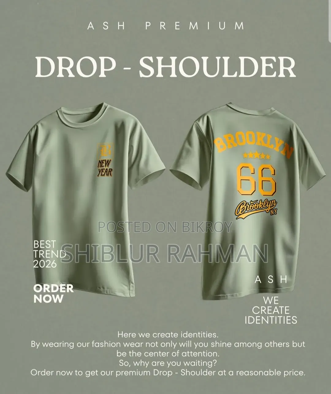 Drop Shoulder Premium