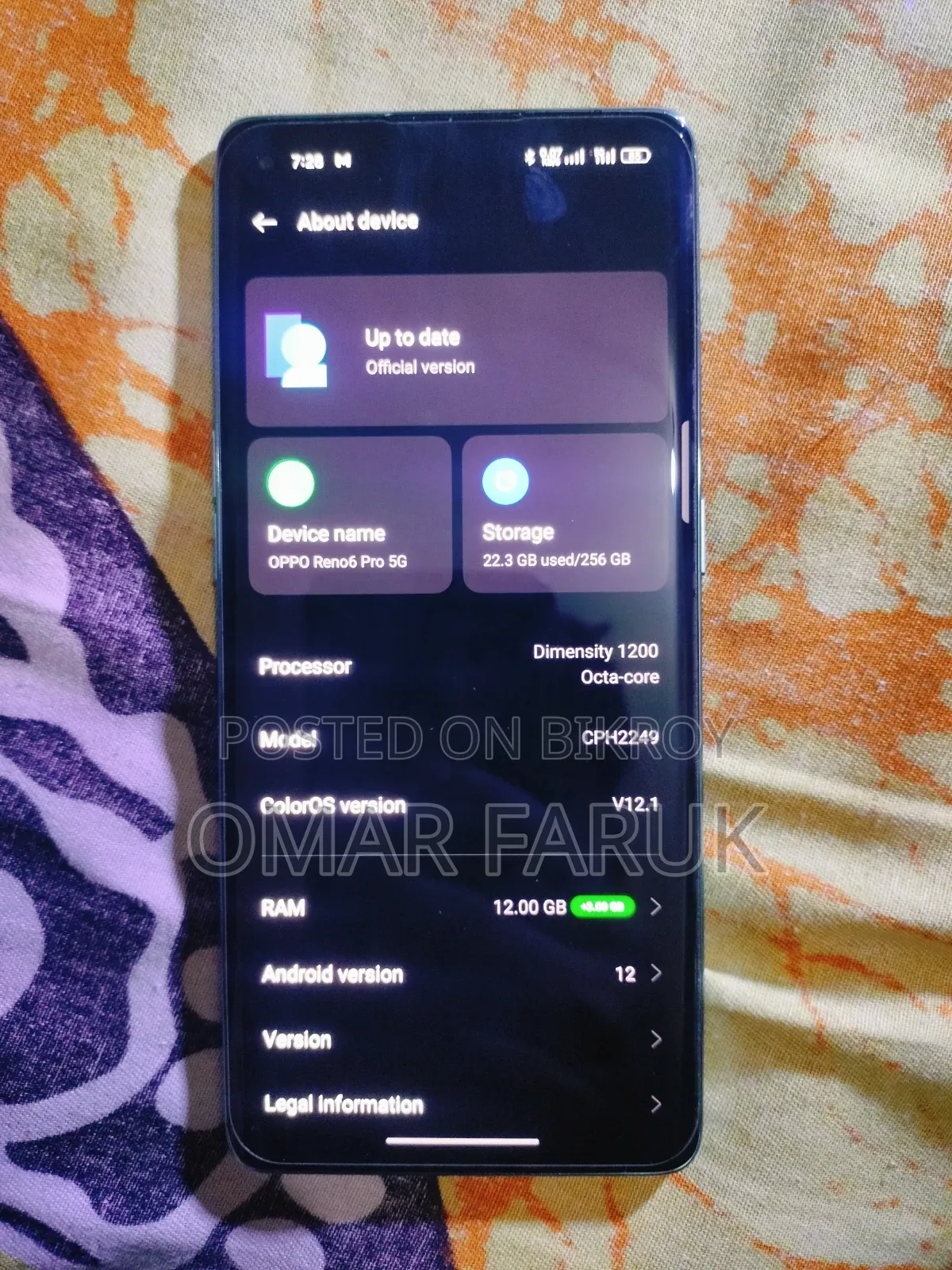 Oppo Reno 256 GB Blue