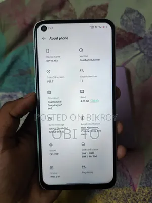 Oppo A52 128 GB Blue