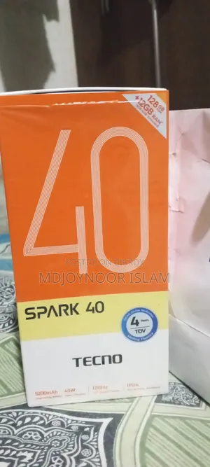 New Tecno Spark 40 128 GB Black