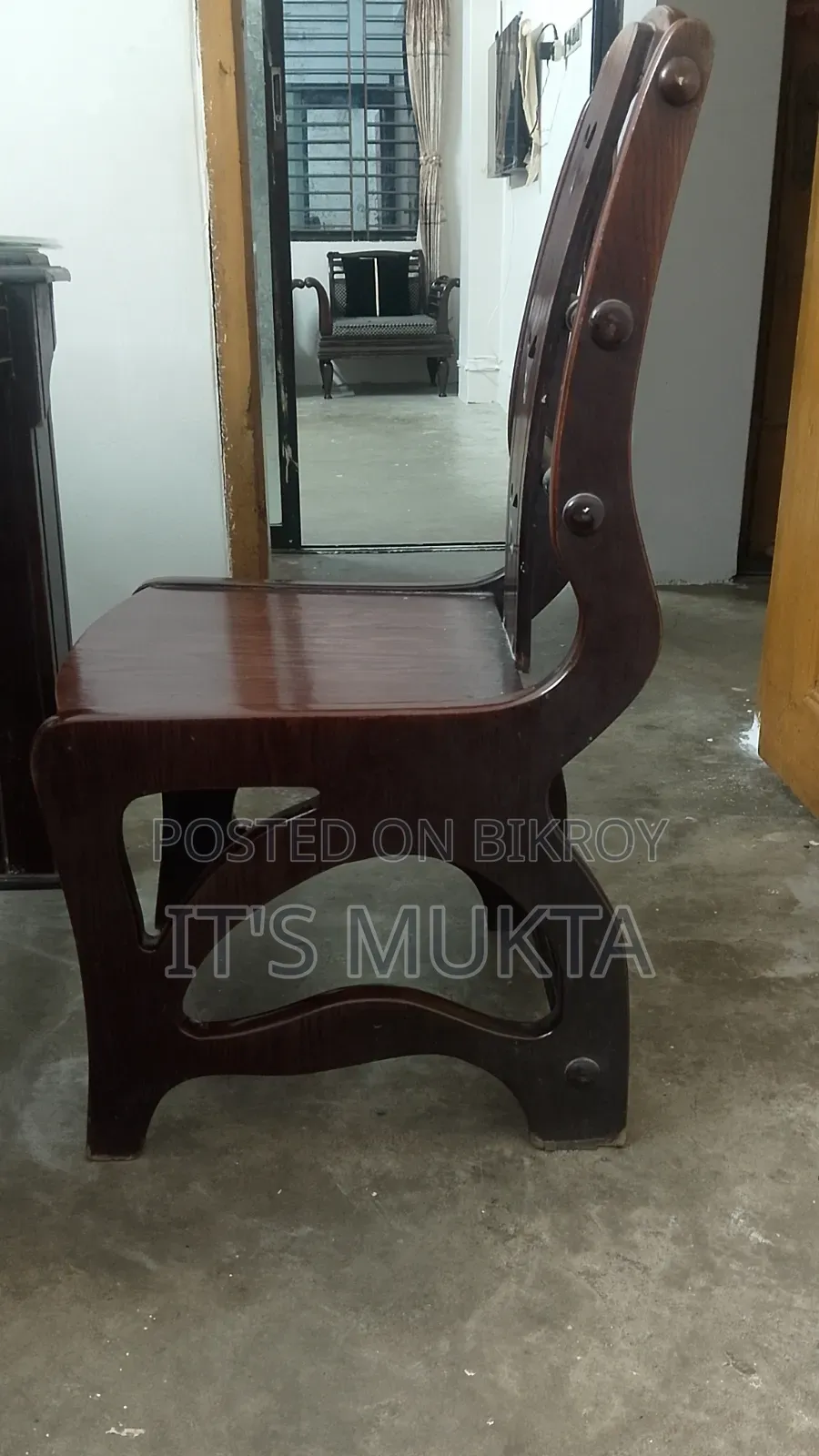 সেগুন কাঠের ৬ চেয়ারের ডাইনিং টেবিল