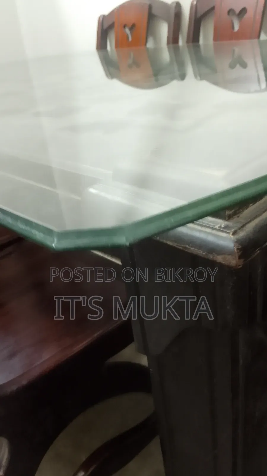 সেগুন কাঠের ৬ চেয়ারের ডাইনিং টেবিল