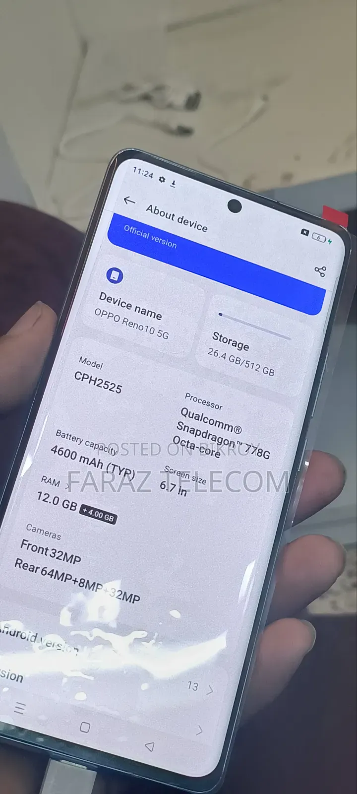 New Oppo Reno 10 5G 256 GB