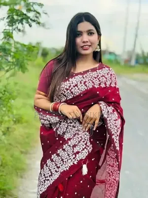 Half Silk Afsan Print Saree