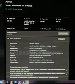 Desktop Computer 8GB Intel Core i5 SSD 512GB