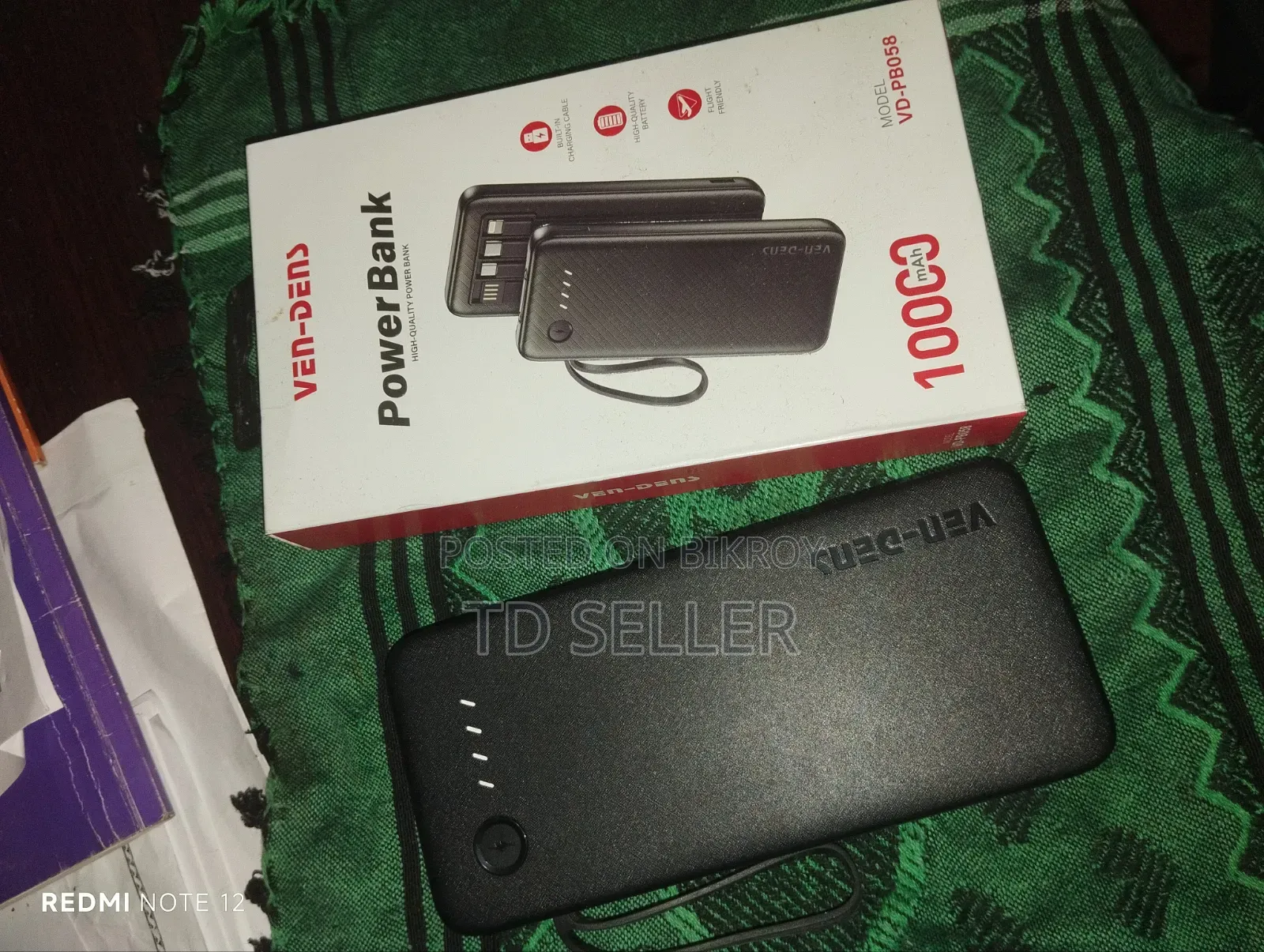 Ven- Dens Powerbank 10000mah