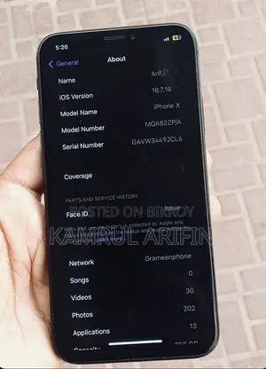 Apple iPhone X 256 GB Blue