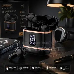 J40 V5.4 Wireless 4-in-1 Earbuds – এক কেসে ২ জোড়া Earbuds