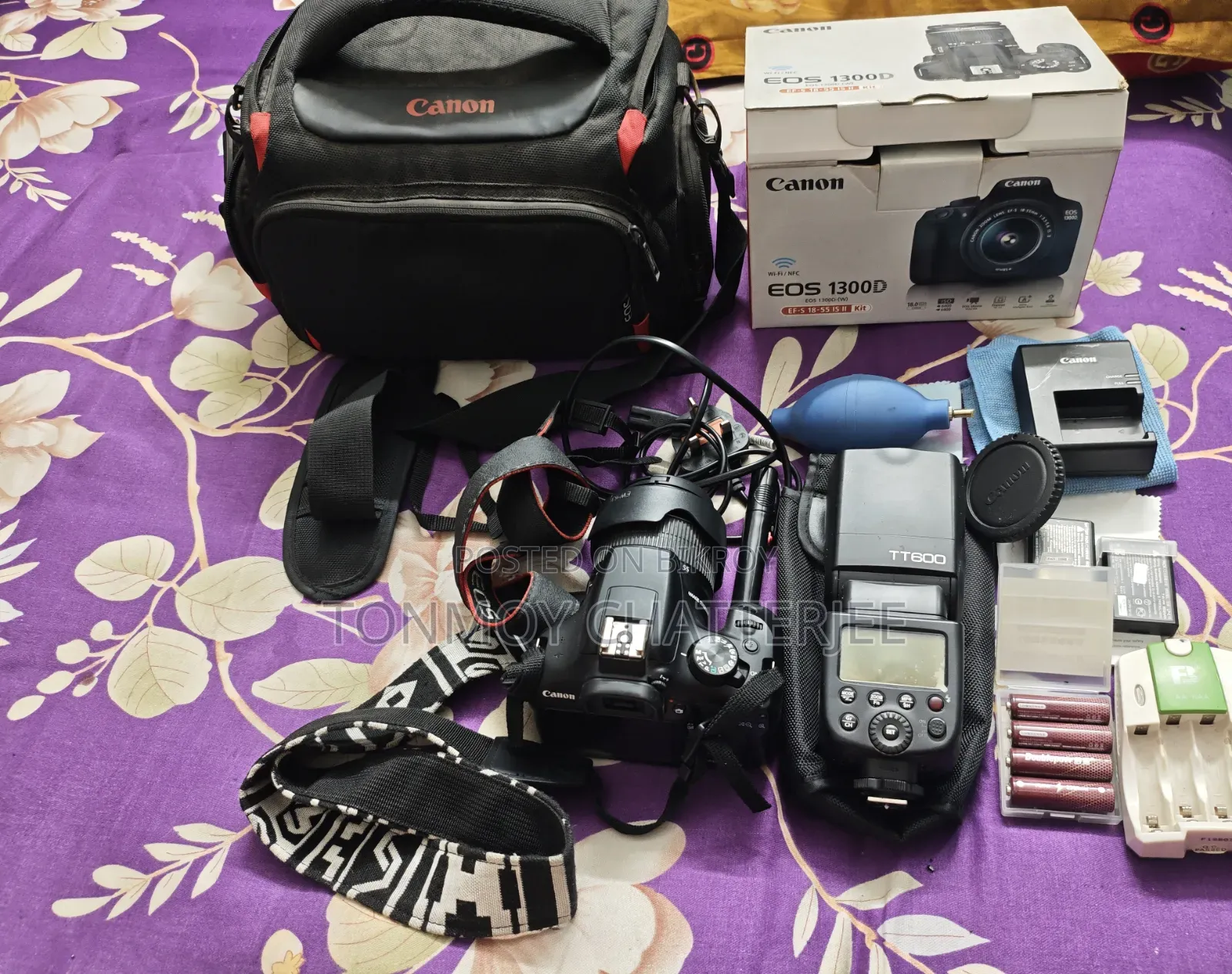 Canon EOS 1300D DSLR Camera With All Accessories