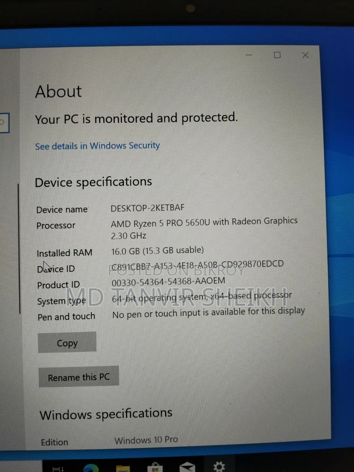 Laptop HP Elitebook 845 G8 16GB AMD Ryzen 5 SSD 512GB