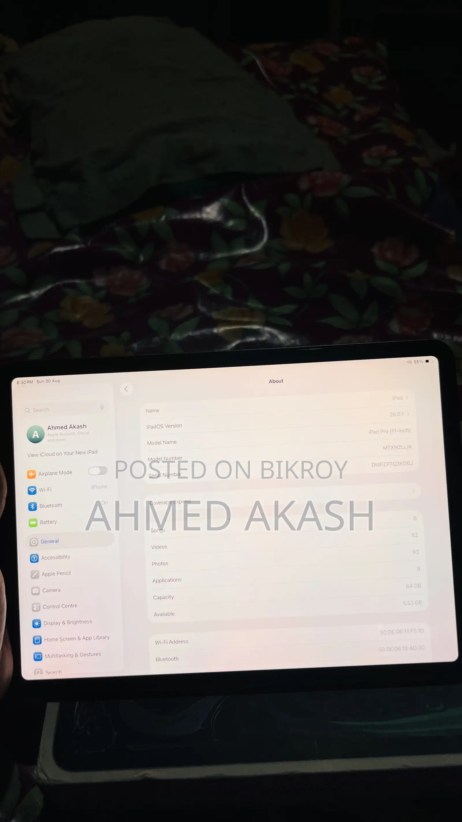 Apple iPad Pro 11 (2018) 64 GB Black
