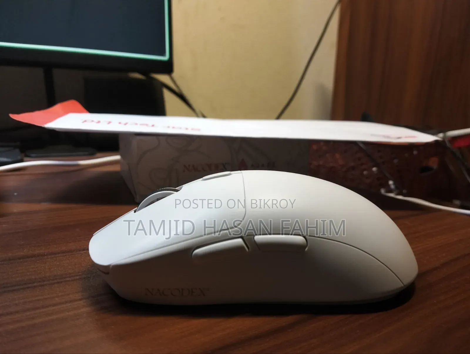 Ajazz NJ07 MC Tri-Mode Ergonomic Gaming Mouse