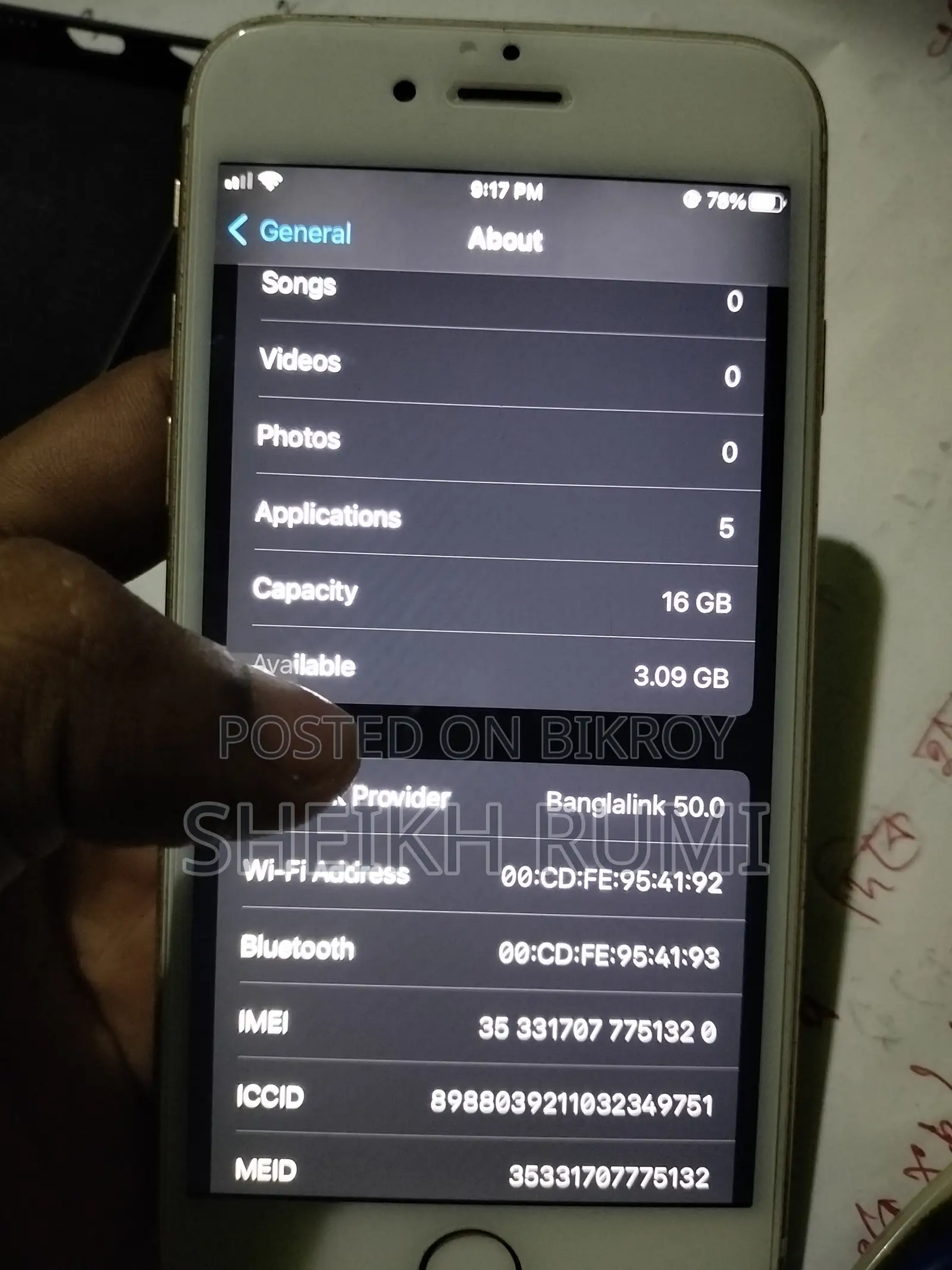 Apple iPhone 6s 16 GB Gold