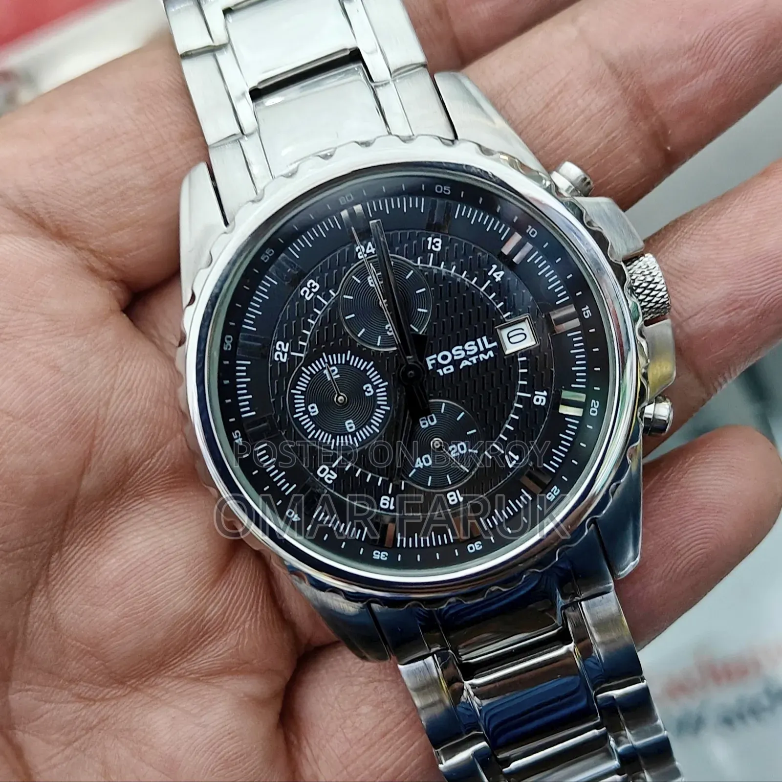 Fossil Chronograph Men's Steel Watch (CH-2446) - Fresh Condition
