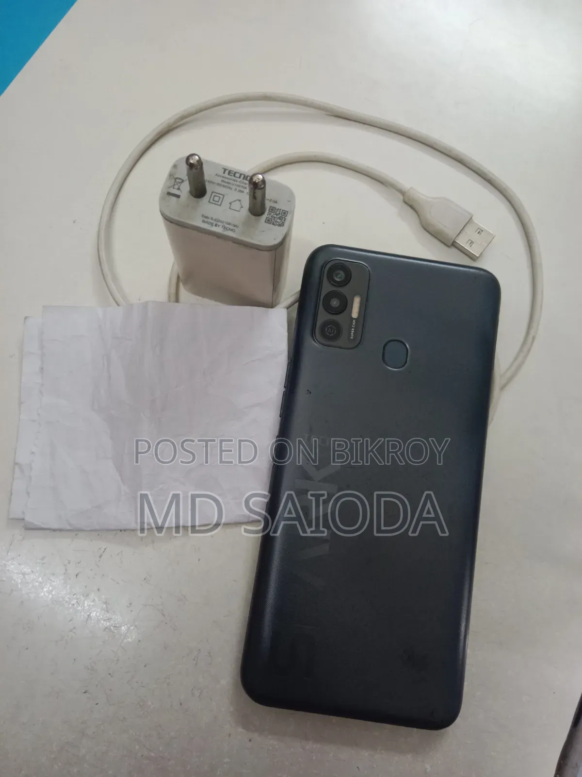 Tecno Spark 7 64 GB Black