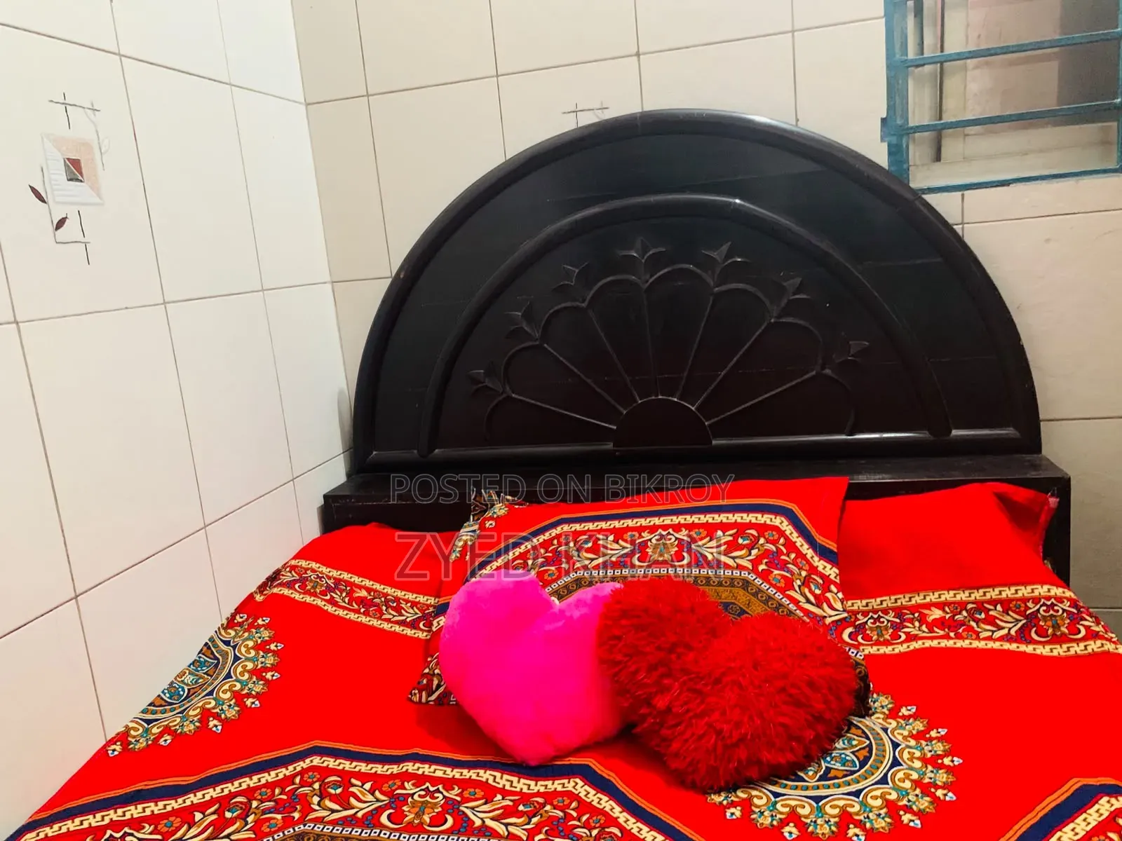 Single Bed Made With Shagun Wood With Jajim