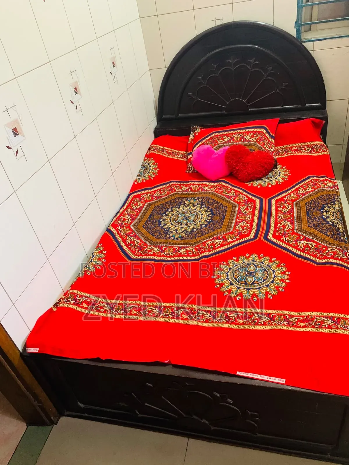Single Bed Made With Shagun Wood With Jajim