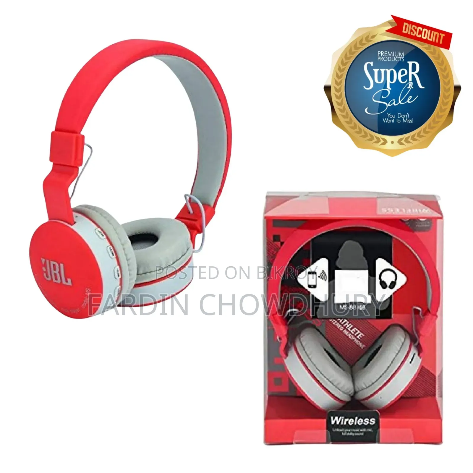 JBL Bluetooth Headphone 881A