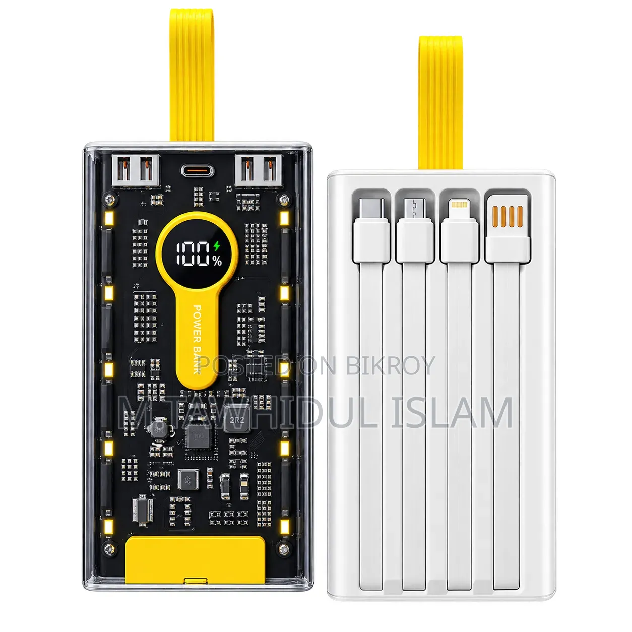 20,000mAh Large Capacity Fast Charging Power Bank With LED Display