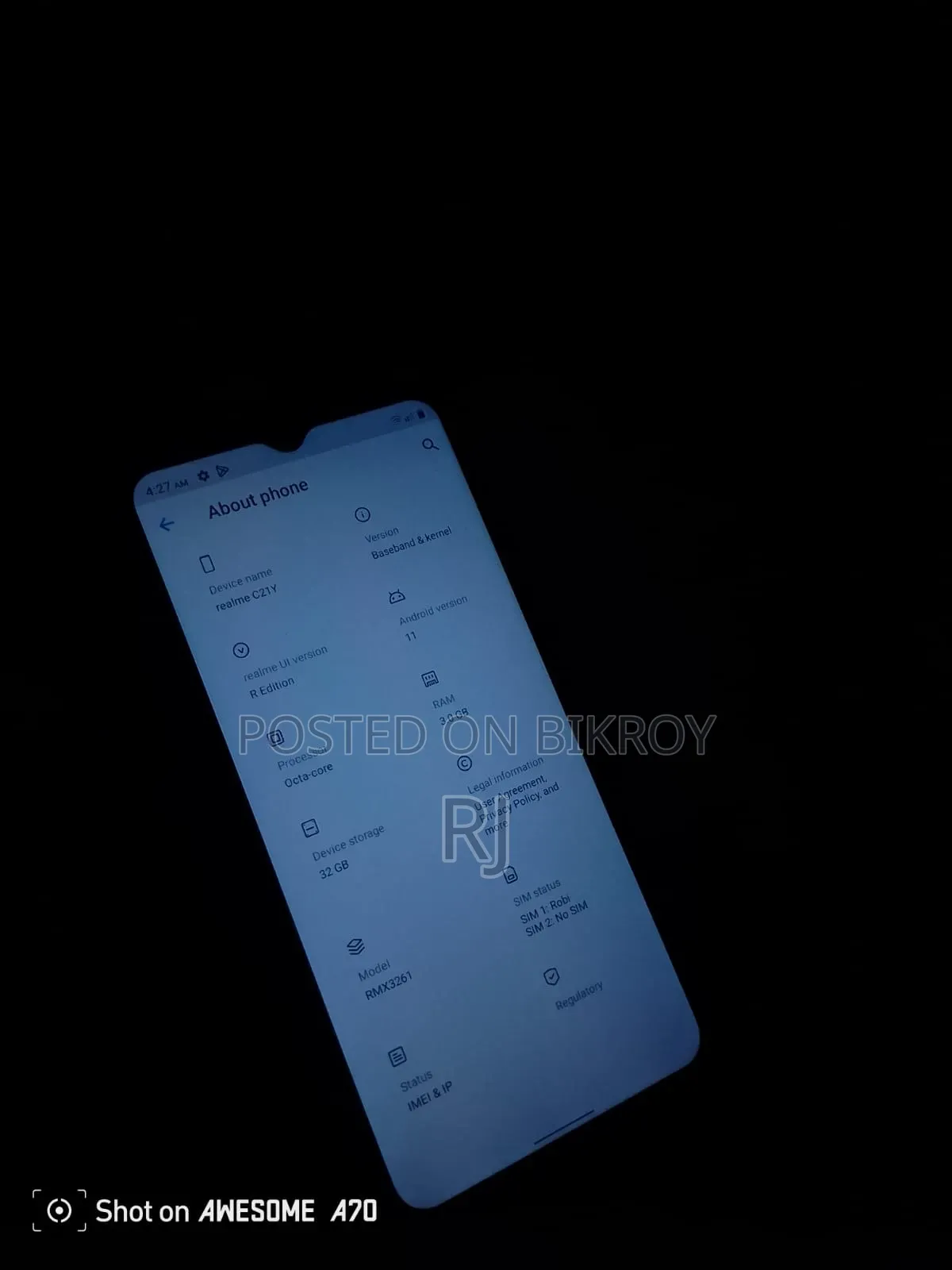 Realme C21Y 32 GB Gray