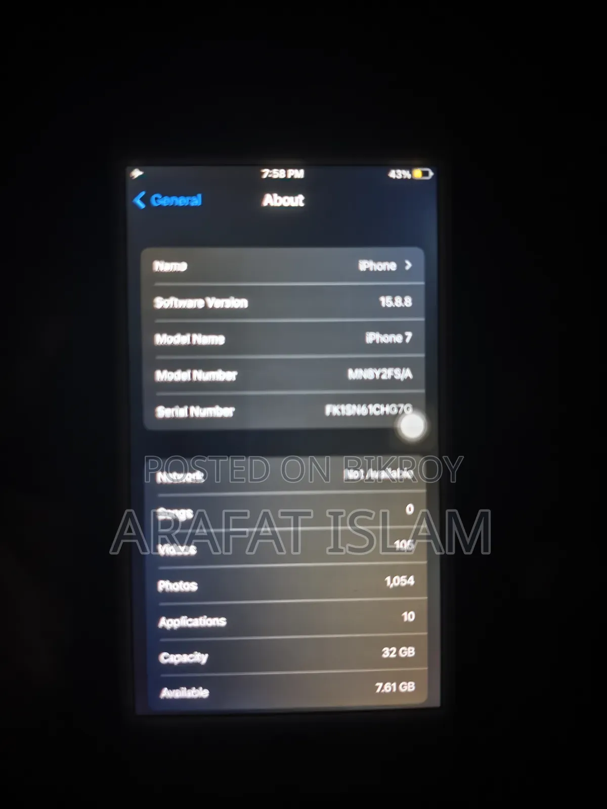Apple iPhone 7 32 GB Silver