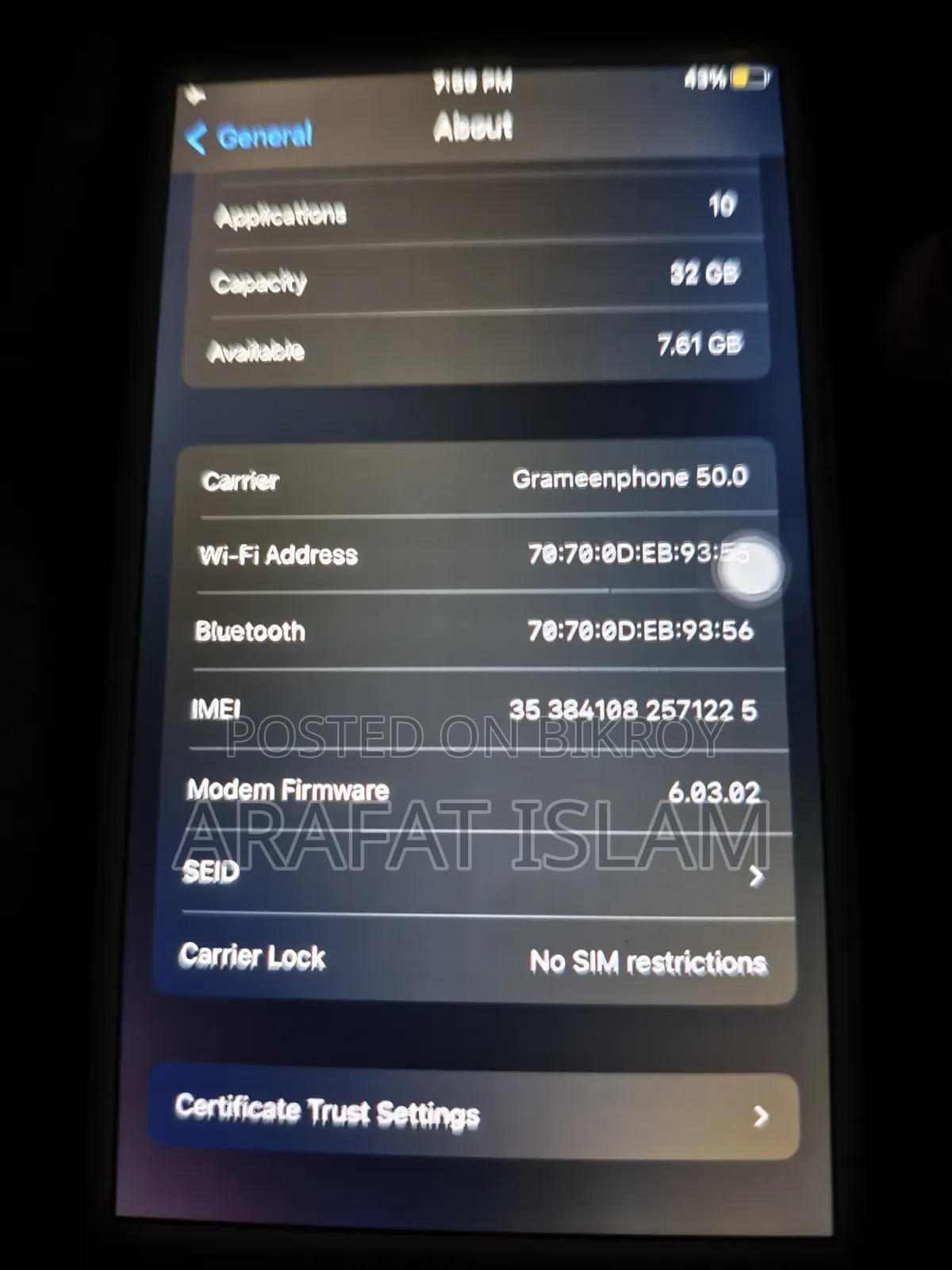Apple iPhone 7 32 GB Silver
