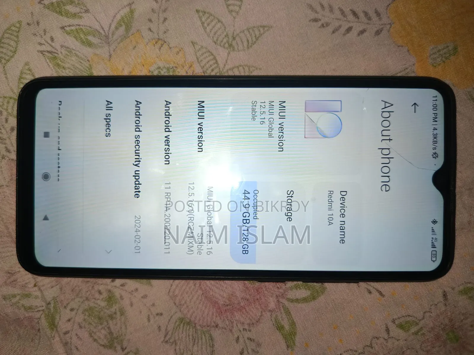 Xiaomi Redmi 10A 128 GB Black
