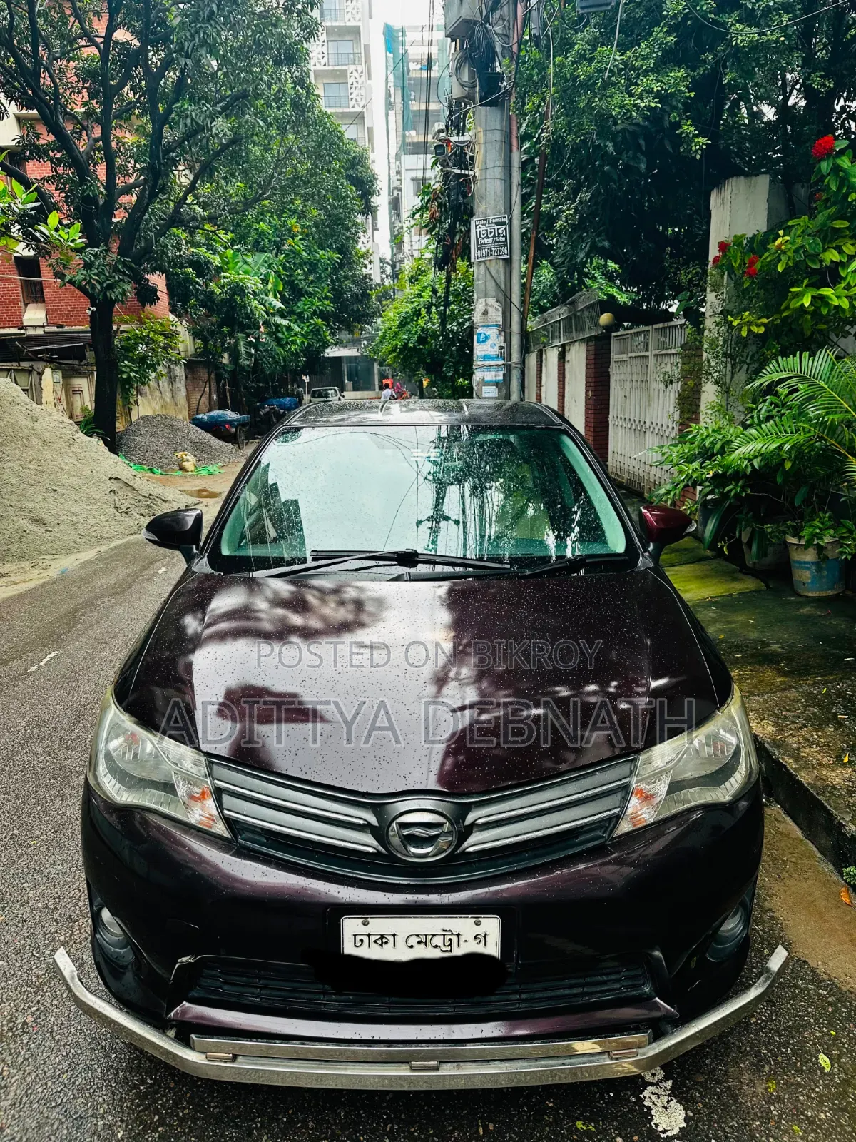 Toyota Axio 2012 Maroon