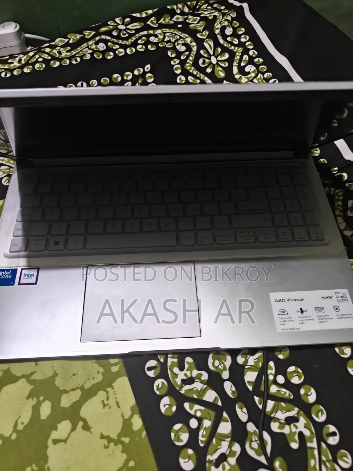 Laptop Asus Vivobook 15 8GB Intel Core i5 SSD 500GB