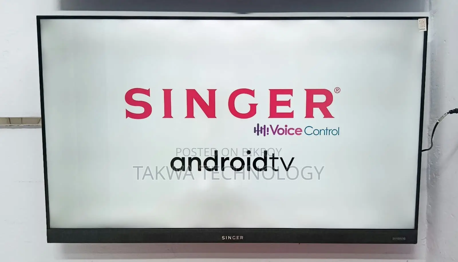 SINGER 50"Inche Smart Android 4K Framless Voice Control TV