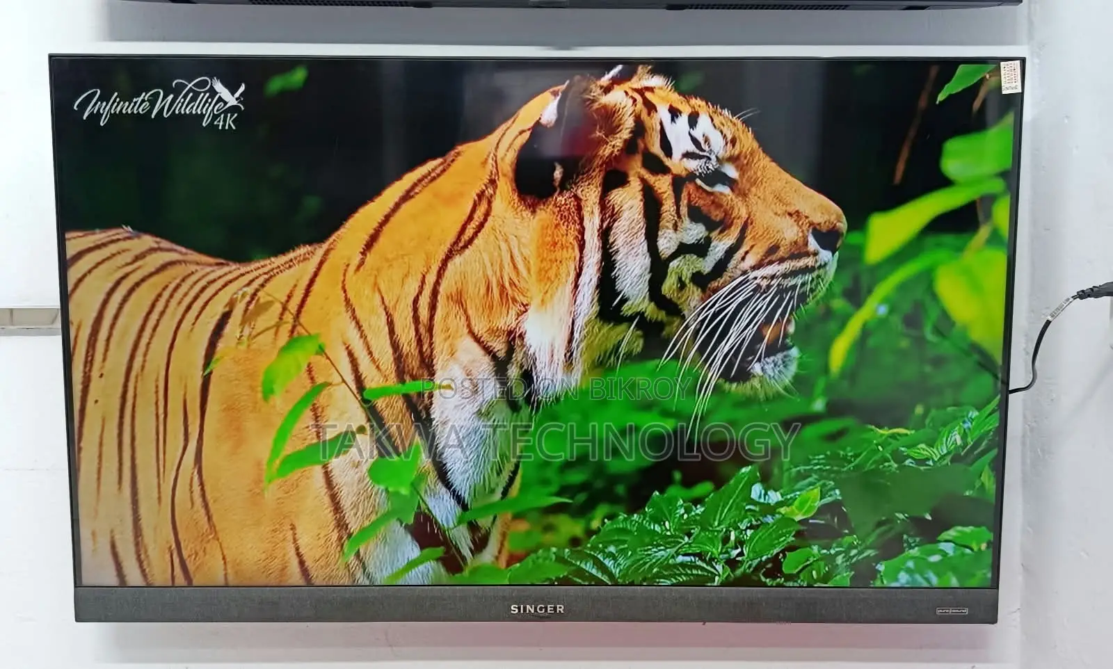 SINGER 50"Inche Smart Android 4K Framless Voice Control TV