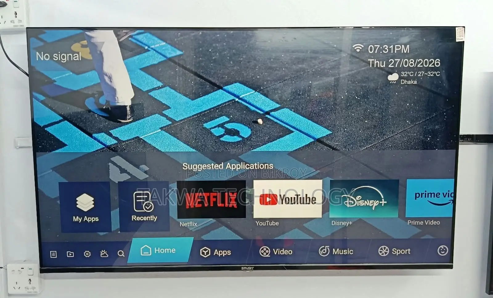 Smart 50"Inche Android 4K Voice Control Framless TV