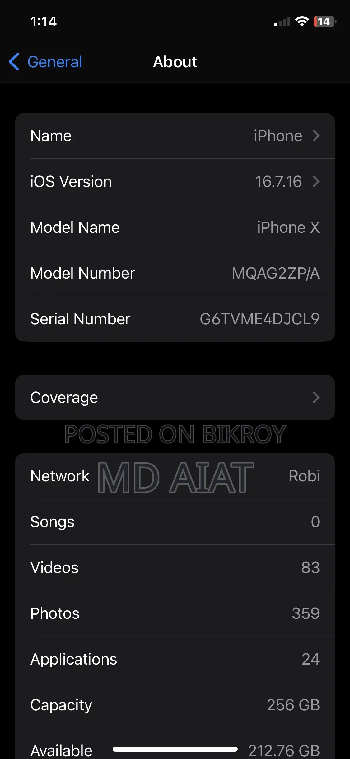 Apple iPhone X 256 GB White