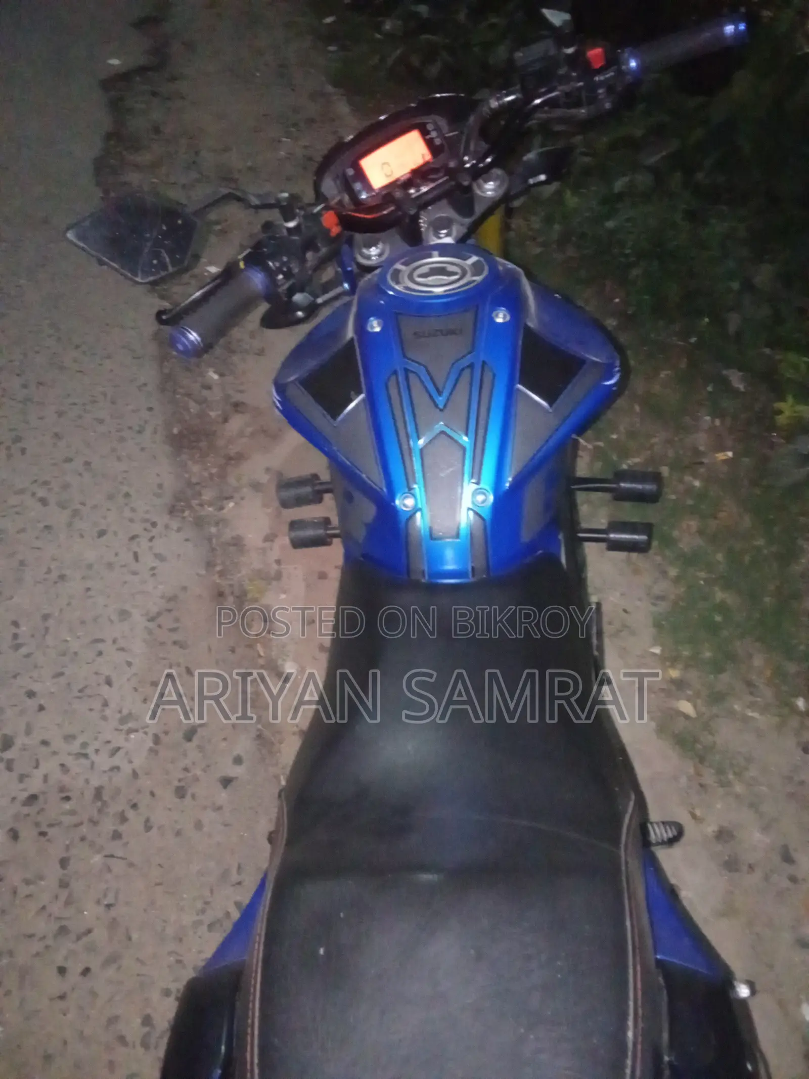 New Suzuki Gixxer 2024 Blue